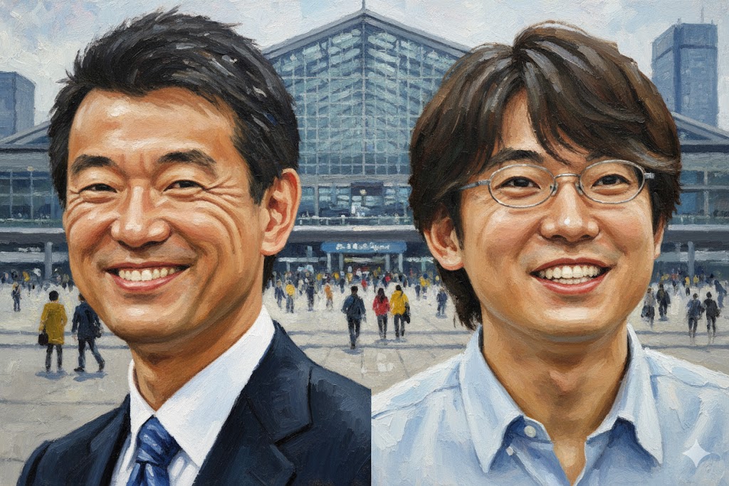 橋下徹の今と若い頃のイメージ画像