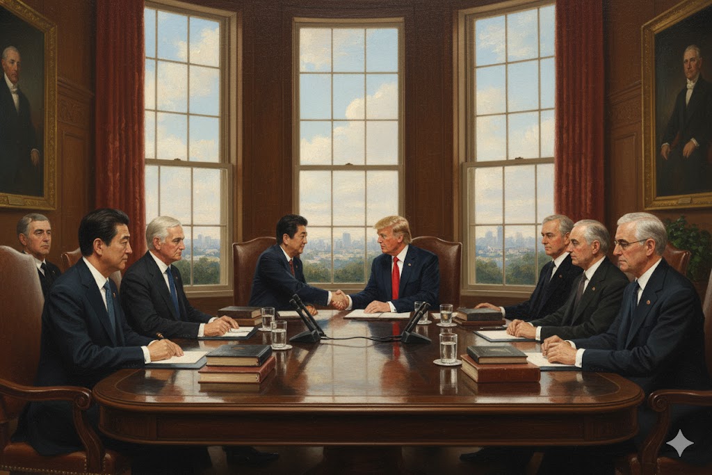 安倍首相とトランプ大統領のイメージ画像