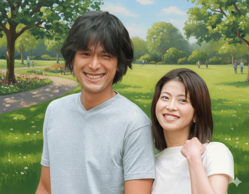 江口洋介と森高千里のイメージ画像