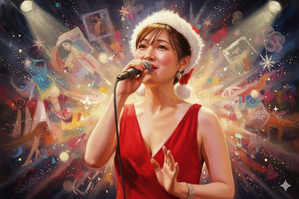 若い頃のグラビア風の衣装やサンタ姿の噂