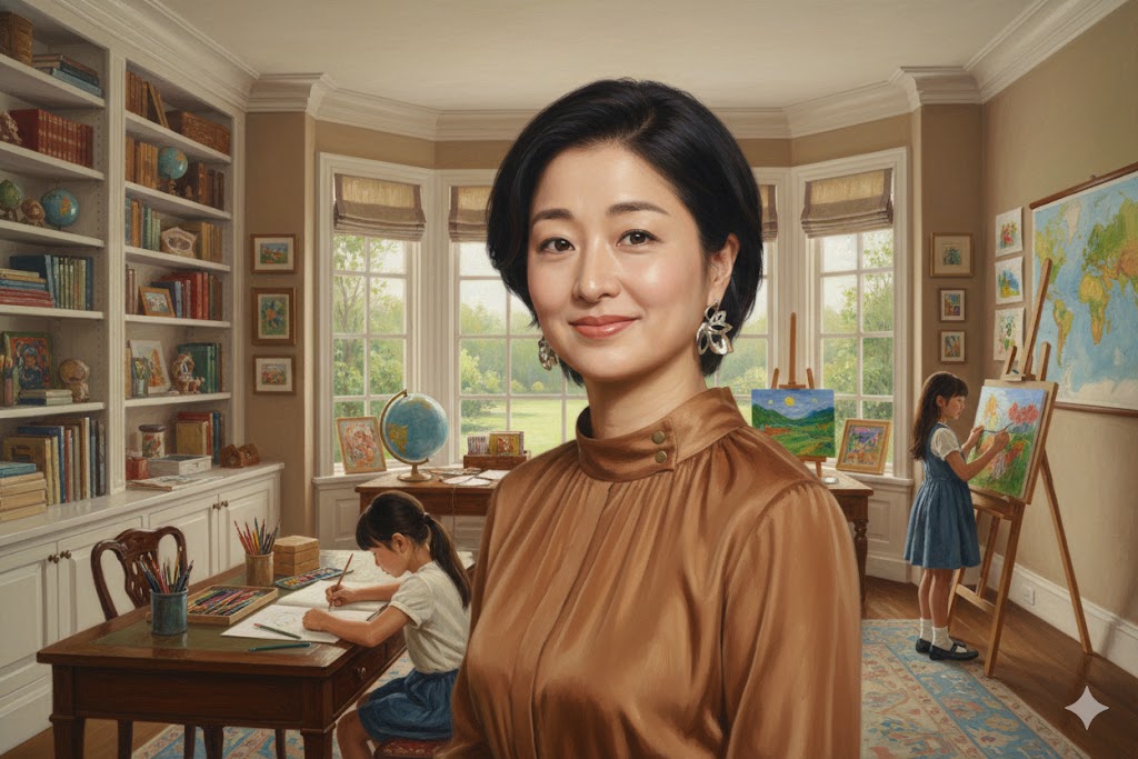 子供は何人で娘の年齢や教育環境は