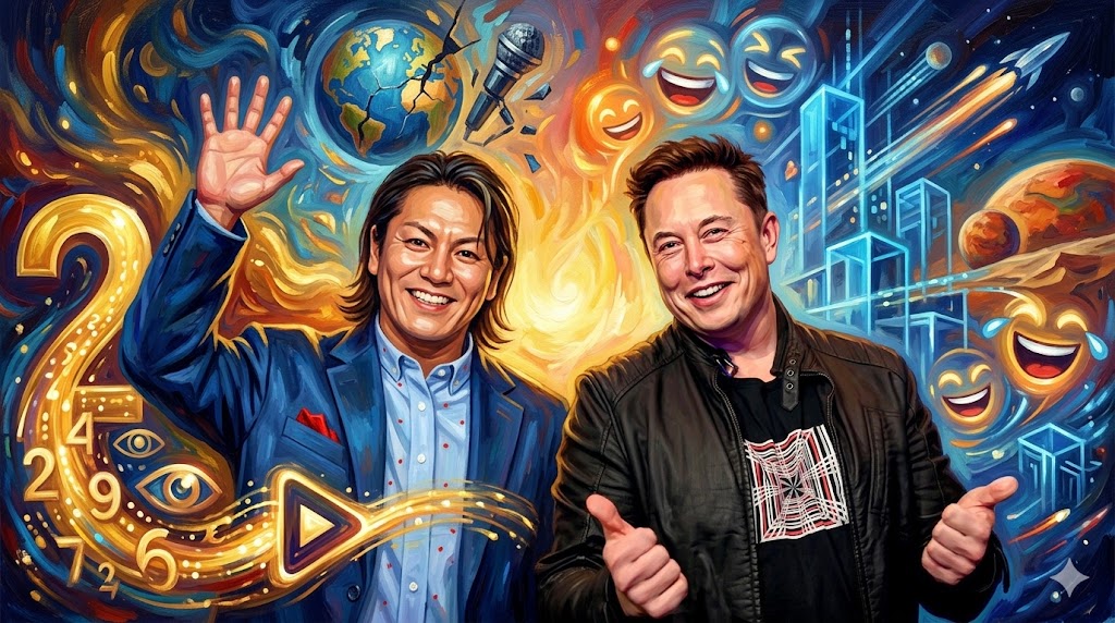 狩野英孝とイーロンマスク