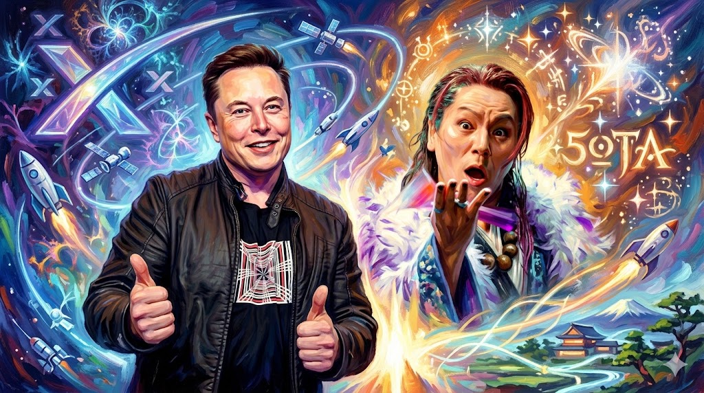 狩野英孝とイーロンマスクの未来に期待